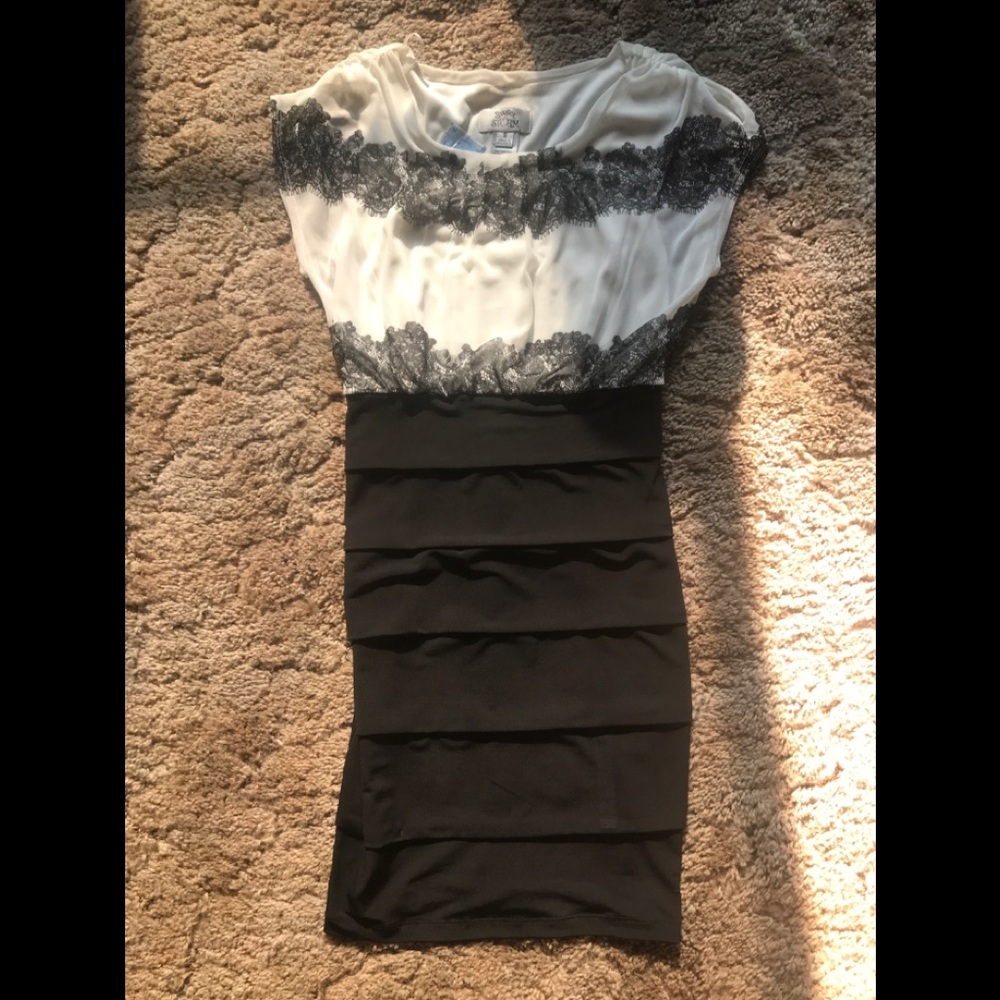 Black and white dress